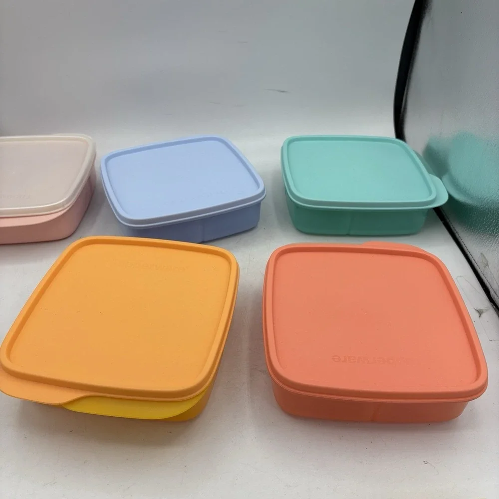 Tupperware Lunch-It Containers Divided Snack or Meal Prep Work School Lot Of 5